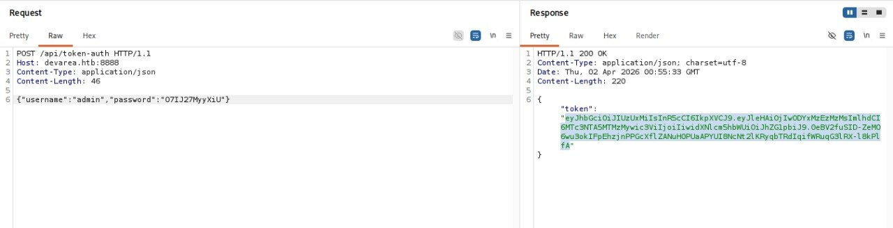 Hoverfly auth / token request